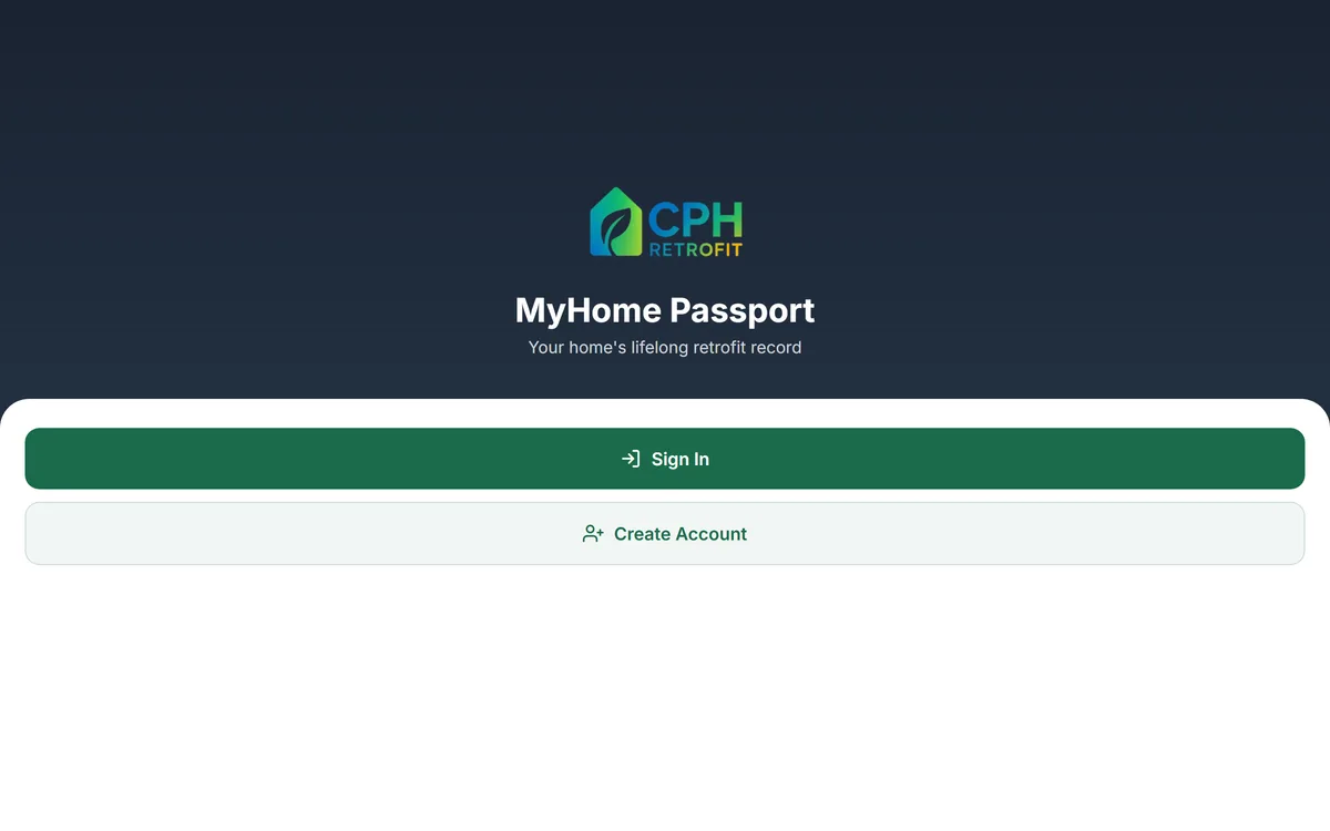 HomePassport Passport tab in the web app