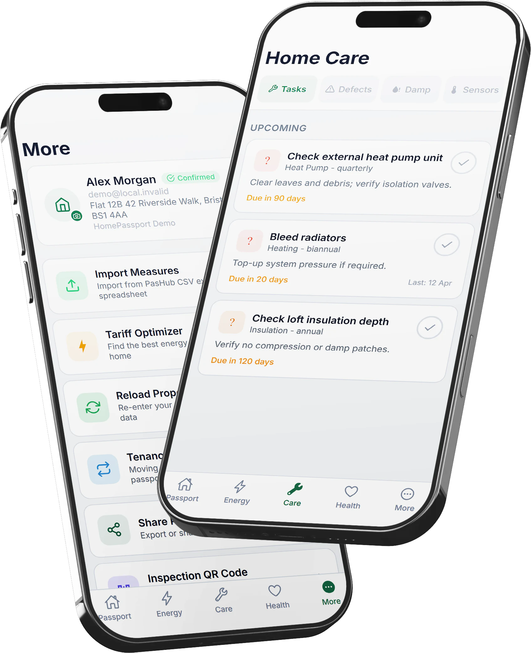 HomePassport passport, care, and more on iPhone